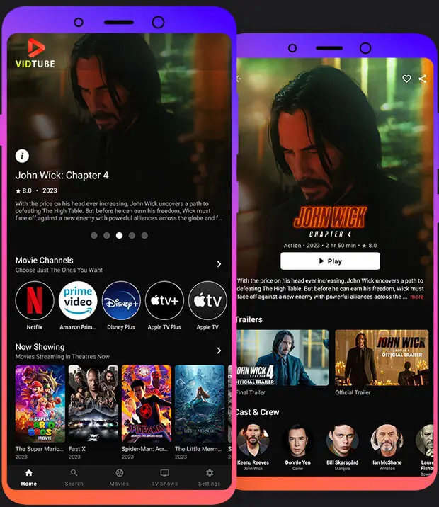 VidTube - Watch Free Movies, TV Shows | Best Android Streaming App 1 best free android streaming app